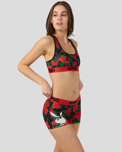 Playboy x PSD Slither Women Boyshort – 3" naisten boyshorts kukkakuosilla