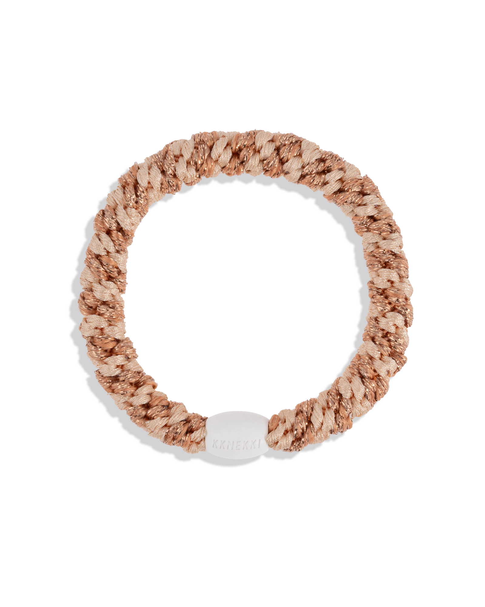 KKNEKKI Rosegold Glitter Powder Stripe – rosegold glitter -hiuslenkki