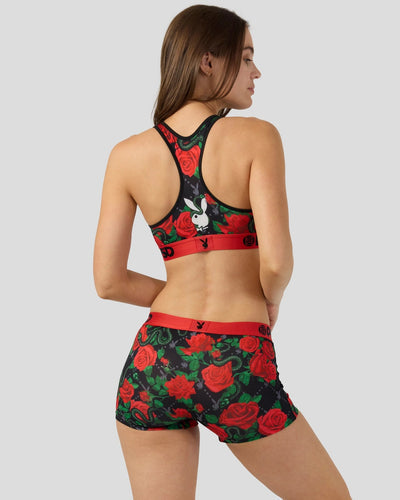 Playboy x PSD Slither Women Boyshort – 3&quot; naisten boyshorts kukkakuosilla
