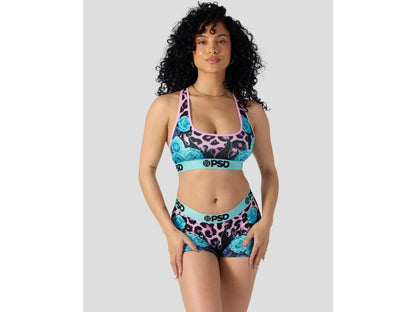 PSD Floral Leopard Women Sports Bra