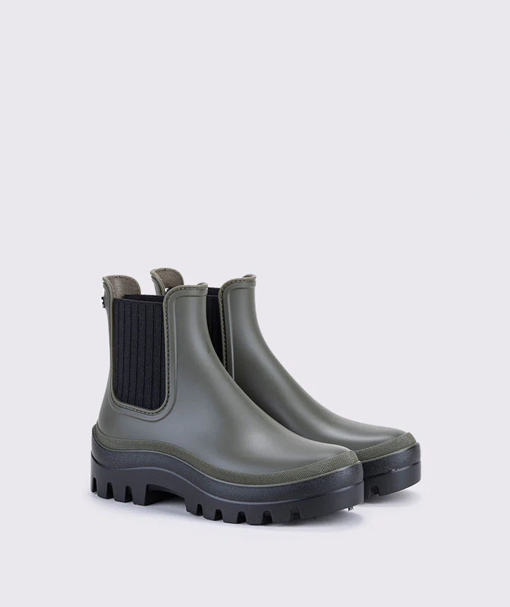 Igor Soul Black Khaki naisten kaksiväriset kumisaappaat