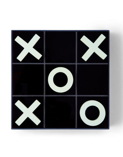 Tic Tac Toe kahvipöytäpeli – MDF-puinen pelilauta ja puiset nappulat