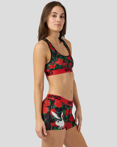 Playboy x PSD Slither Women Sports Bra – naisten urheiluliivi kukkakuosilla
