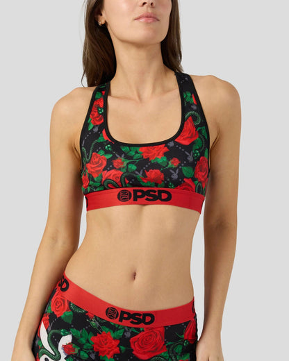 Playboy x PSD Slither Women Sports Bra – naisten urheiluliivi kukkakuosilla