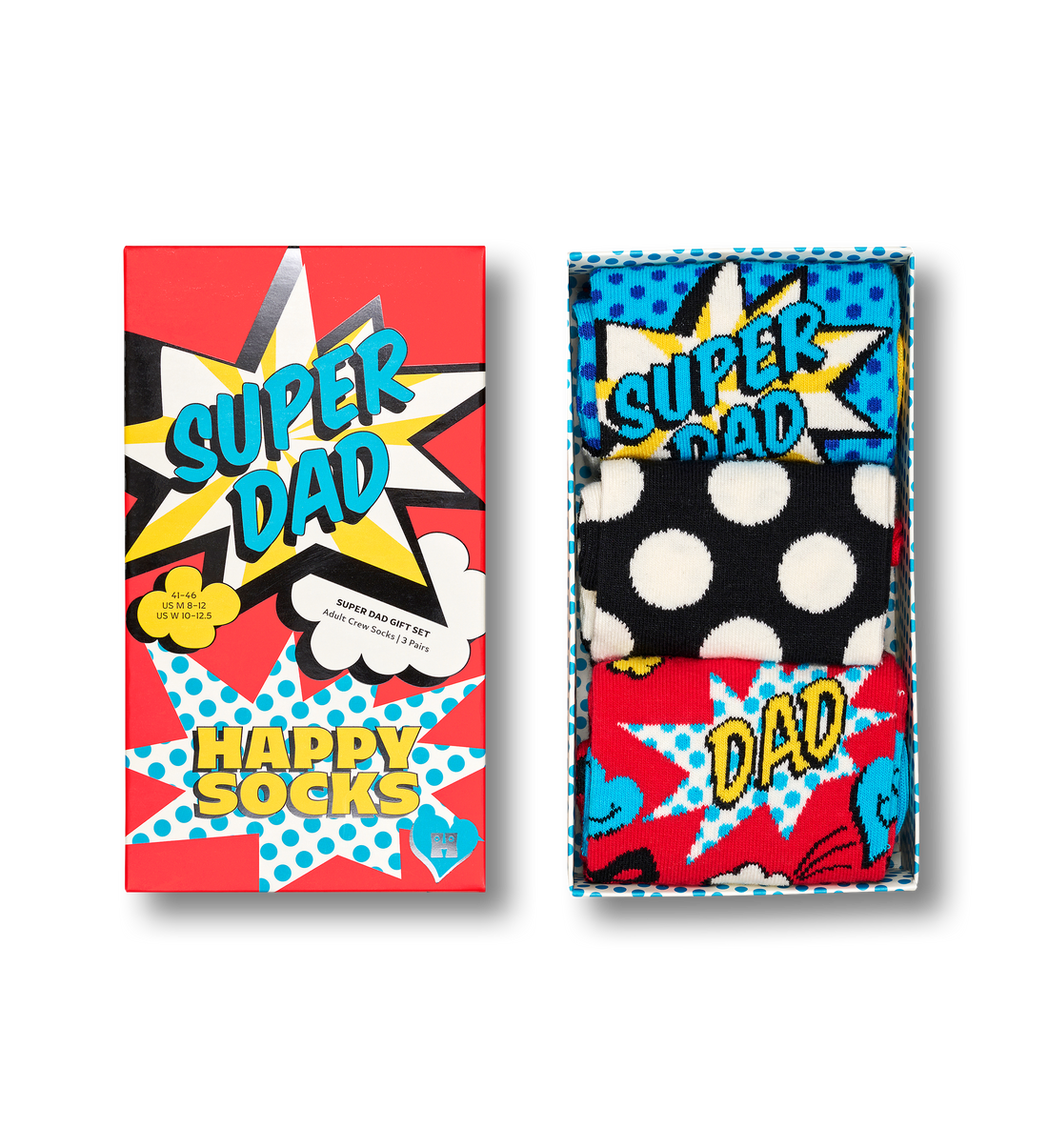 3-Pack Super Dad Socks Gift Set