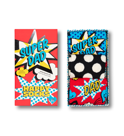 3-Pack Super Dad Socks Gift Set