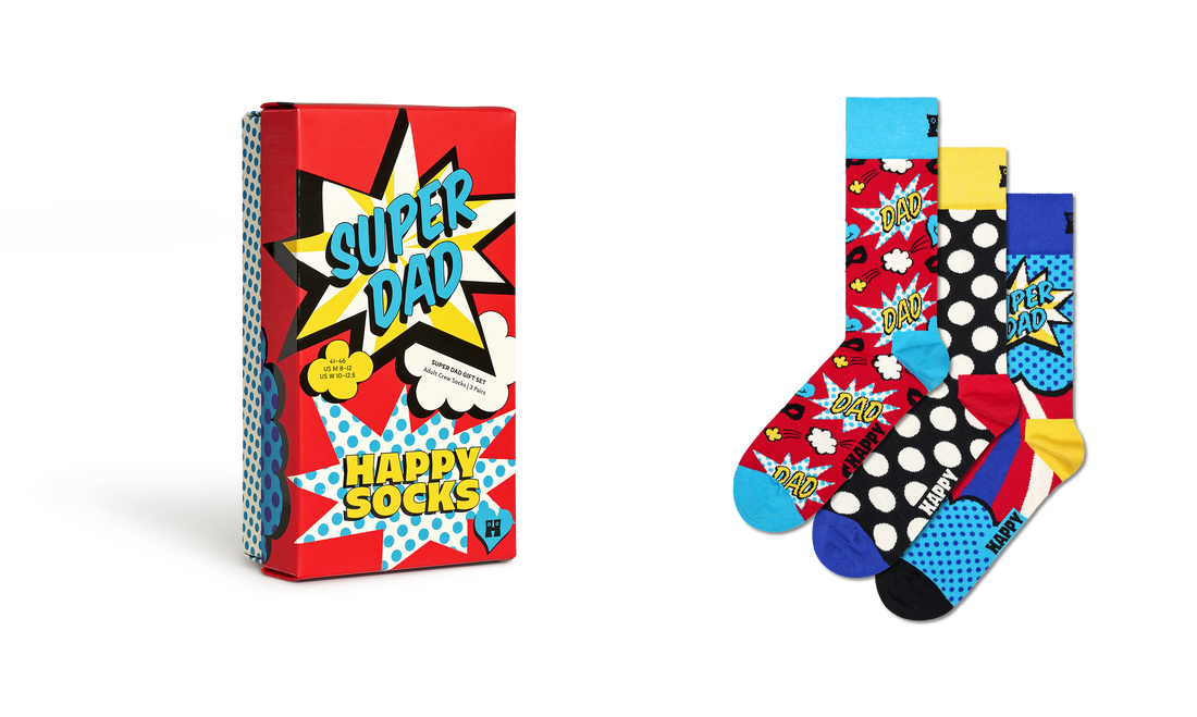 3-Pack Super Dad Socks Gift Set