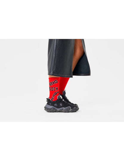 Big Socks Energy Red Sneaker Socks