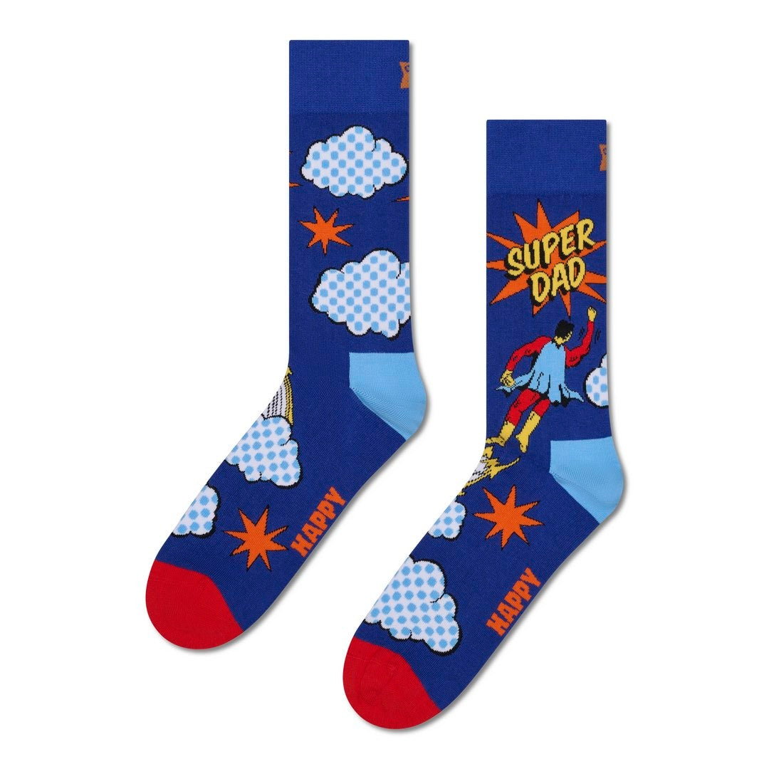 Flying Super Dad Socks