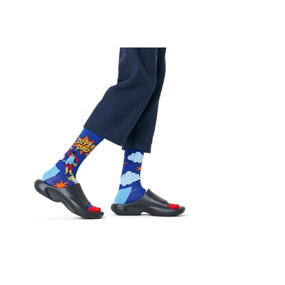 Flying Super Dad Socks