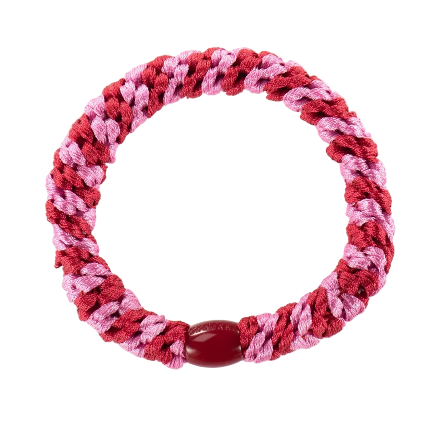 Kknekki Red-Bubblegum Stripe Hiuslenkki