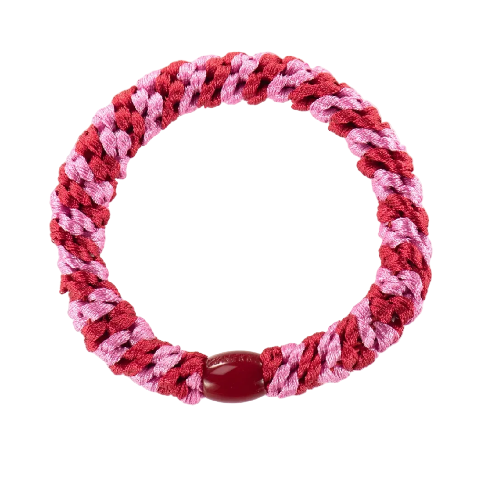 Kknekki Red-Bubblegum Stripe Hiuslenkki