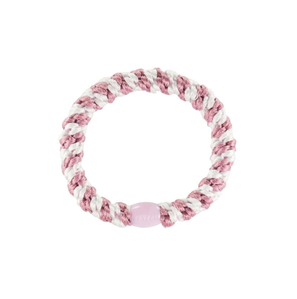 Old Pink-White Stripe Hiuslenkki