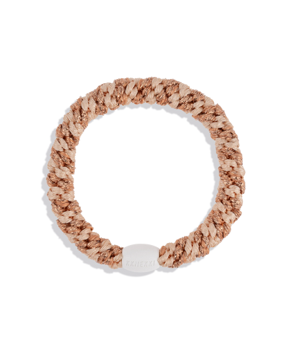 KKNEKKI Rosegold Glitter Powder Stripe – rosegold glitter -hiuslenkki