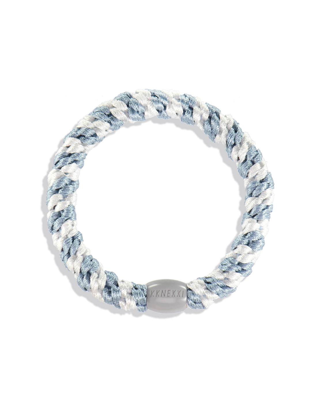 KKNEKKI Sea Blue–White – merensinivalkoinen hiuslenkki