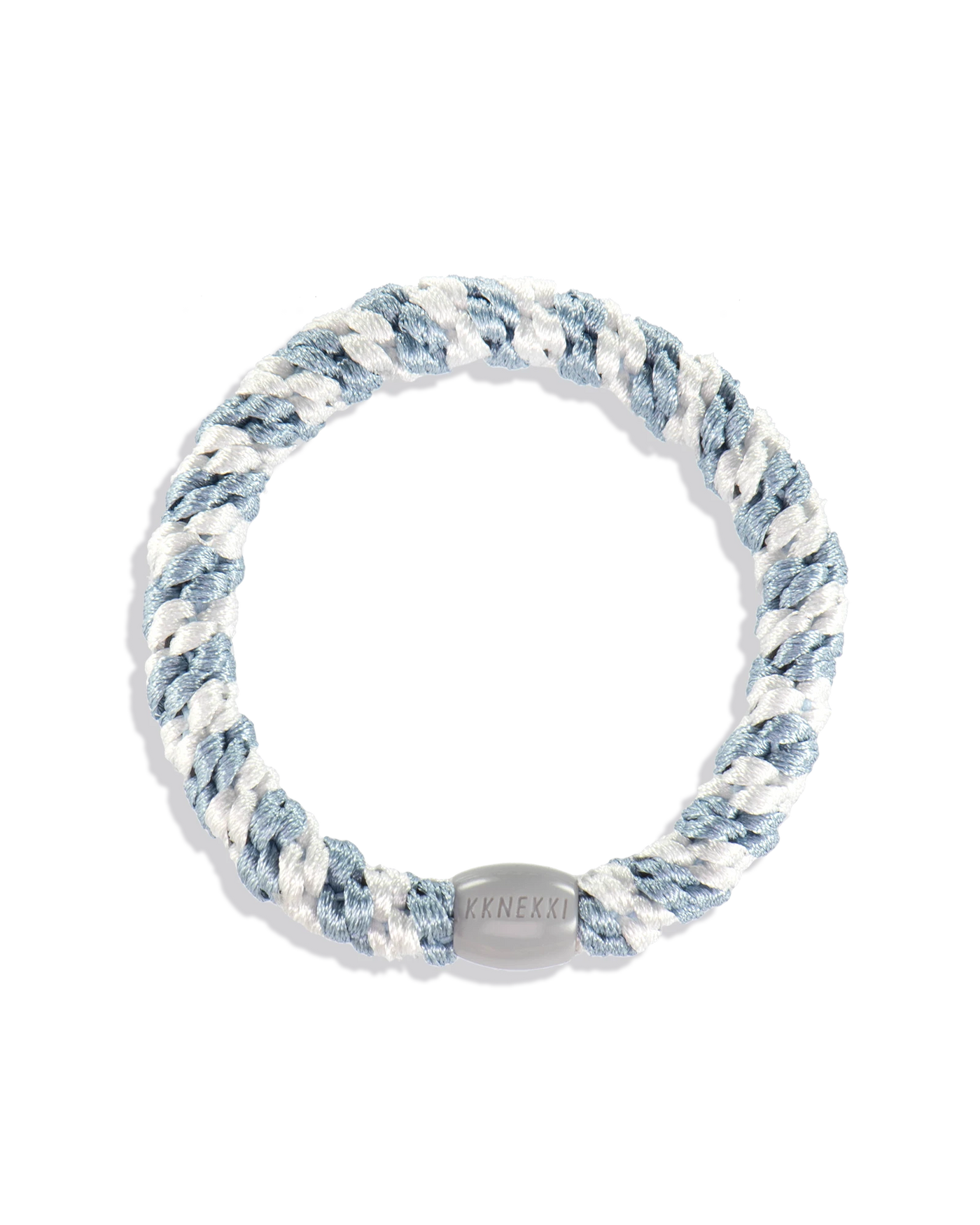 KKNEKKI Sea Blue–White – merensinivalkoinen hiuslenkki