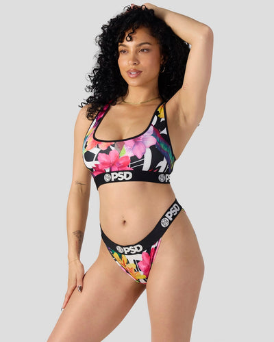 Naisten sporttibra – lined chest ja flatlock-saumat