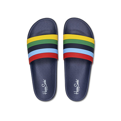 Pool Slider- Stripe Sandaalit - Happy Socks - Bonmarks.fi