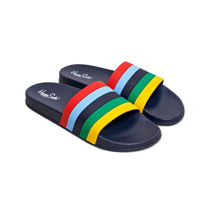 Pool Slider- Stripe Sandaalit - Happy Socks - Bonmarks.fi