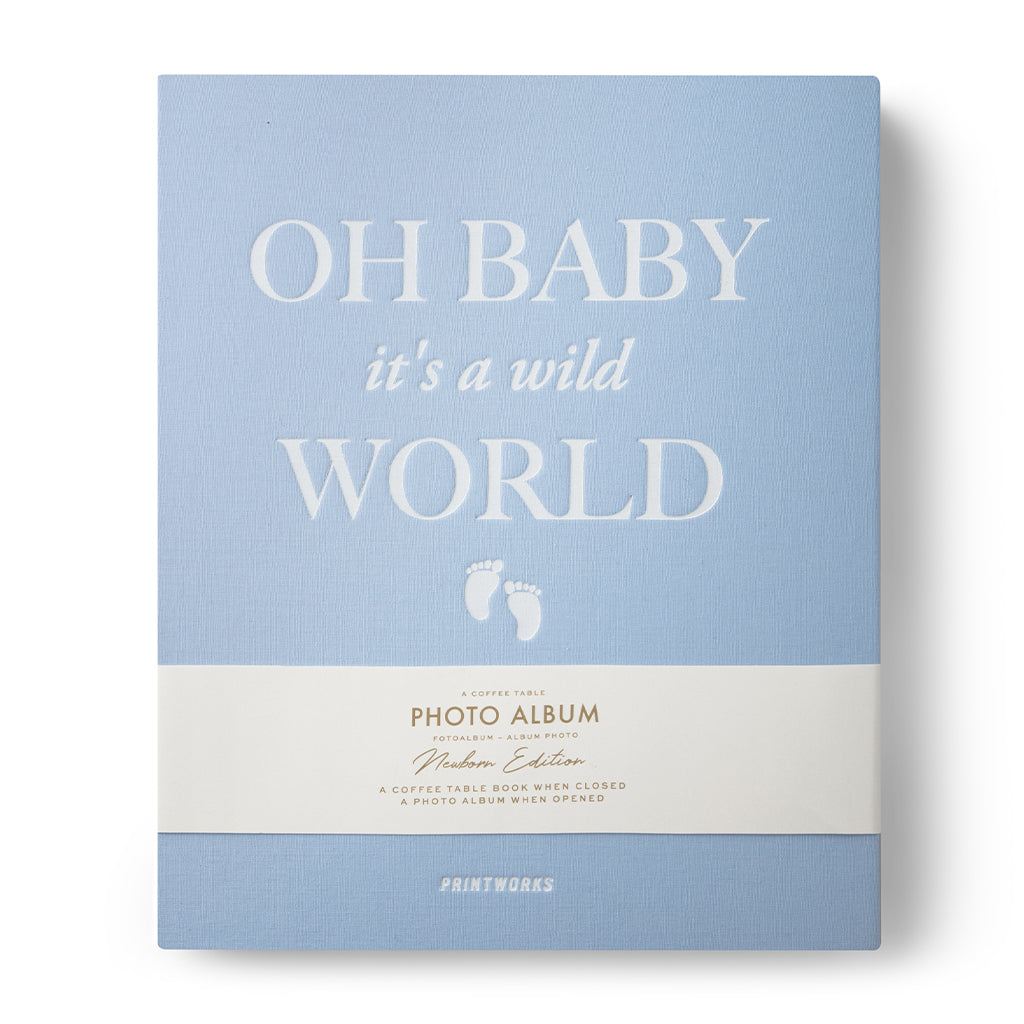 Valokuva-albumi - Baby Its a Wild World-Sininen - Printworks - Bonmarks.fi