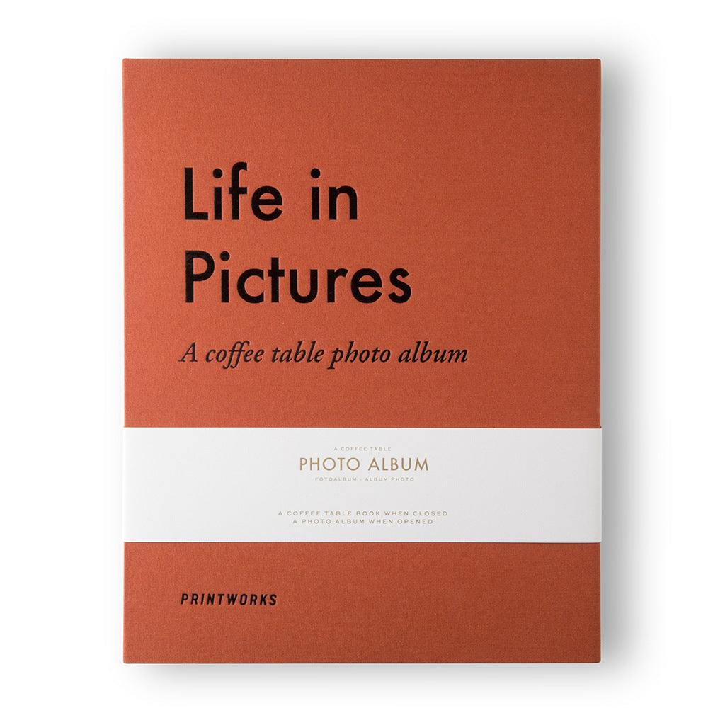 Valokuva-albumi - Life In Pictures Orange - Printworks - Bonmarks.fi